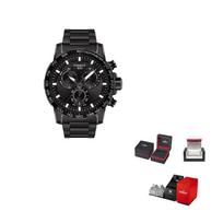 TISSOT T SPORT Kolekcija Black Knight Kvarcinis Mechanizmas Vyriškas Laikrodis 45.5mm Juodas Ciferblatas T125.617.33.051.00 Regular Watch Box