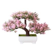 Fetong 1Pc Dirbtinė gėlė pušis Augalų fotografija Prop Vestuvių namų bonsai dekoro? rožinė