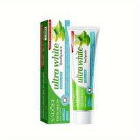 100G Aloe Vera Whitening Toothpaste Is Fluoride-Free and Helps Freshen Breath, Protect Gums, and Clean, Making It Suitable for Yellowish Teeth. 100g(3.52oz)