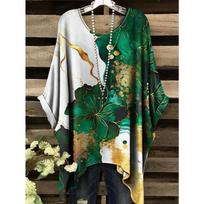Didelio dydžio moteriški drabužiai Elegantiškas bohemiškas atostogų stilius Dydis plius Paprastas 1XL