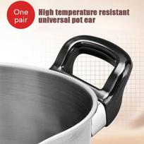 2Pcs Side Handles Bakelite Pot Ears Replace Anti-Scalding Pot Handle For Steamer Cookware Kitchen Accessories 2PCS juoda