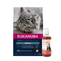 EUKANUBA Top Condition Adult 1+ 10kg + LAB V Lašišų aliejus šunims ir katėms 500ml