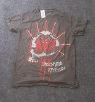 Slayer Undisputed Attitude Metal Band T-Shirt Size S Small Ripped Acid Wash Unisex T-Shirt S