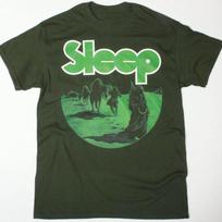 SLEEP Band DOPESMOKER Stiklinės medvilnės Žalia Visų dydžių Marškinėliai Vyrams SE432 Unisex Marškinėliai L