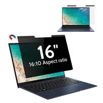 Magnetic Laptop Privacy Screen 16 inch for 16:10 Computer Monitor 16  Removable Anti Glare Protector Blue Light Filter Shield smėlis