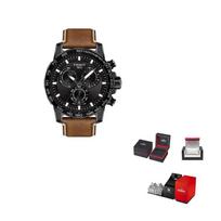 TISSOT Daring kolekcijos kvarciniai vyriški laikrodžiai Laikrodis 45,5 mm juodas ciferblatas nerūdijančio plieno korpusas T125.617.36.051.01 Regular Watch Box