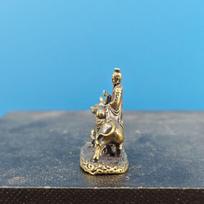 Brass Statue Of Laozi Riding An Ox Copper Statue Of Laozi Leaving The Pass Sacrificial Fish Tank, A Car Ornament žalvaris