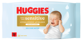 HUGGIES drėgnos servetėlės, 48 vnt.