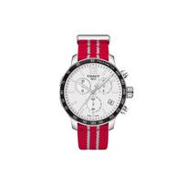 TISSOT Kvarcinis mechanizmas 100m atsparumas vandeniui Vyriški laikrodžiai Laikrodis 42mm Sidabrinis ciferblatas Nerūdijančio plieno korpusas T095.417.17.037.12 Silver White Strap