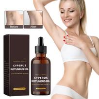 Cyperus Rotundus Priežiūros Aliejus Plaukų Šalinimo Priežiūros Aliejus Švelnus Maitinantis Ir Glotninantis Odą Švelniai Mažina Plaukų Augimą Maitina Ir Glotnina Odą 60ML ruda