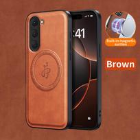 Belaidžio įkrovimo magnetinis dėklas Tecno Spark 40 Pro Pro+ Plus 4G Apsauginis dangtelis PU odos Kietas galinis dangtelis Coque Funda Tecno spark 40 pro žalia