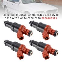 4 vnt. kuro purkštukų rinkinys Mercedes-Benz W210 S210 W202 W124 C208 C230 0000788523