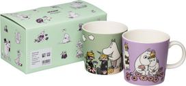 Arabia Finland Puodeliai Arabia Finland Muminki Sweethearts & Loving Care, 2 vnt.
