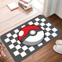Pokemon Pikachu Gengar spausdinimo durų kilimėlis Neslystantis kilimas svetainei, miegamajam, sofai, vaikų grindų kilimėlis, dekoras 60cmx90cm