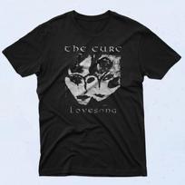 The Cure Lovesong 90-ųjų marškinėliai, Stori juodi medvilniniai marškinėliai, Dydis nuo S iki 5XL Unisex marškinėliai XL