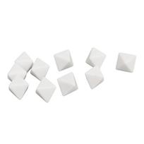 20PCS 8 Sided Dice Plastic Blank DIY Dice Set for Board Games Party Math Counting Teaching White