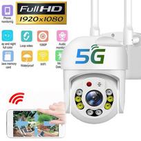 5 GHz ir 2,4 GHz WiFi belaidė kamera 8 šviesos diodų infraraudonųjų spindulių naktinio matymo internetinė kamera vandeniui atspari stebėjimo kupolinė vaizdo kamera palaiko realaus laiko balso domofoną AU Plug balta