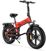 ENGWE ENGINE X 20  Sulankstomas elektrinis dviratis suaugusiems, 48V 13Ah ličio baterija 25KM/H 7 pavarų 20Inch raudona