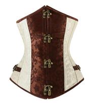 Apricot Steampunk Style Corset Steampunk Corset S abrikosas