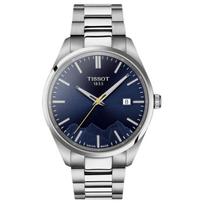TISSOT PR Kvarcinis Mechanizmas 100m Atsparumas Vandeniui Vyriški Laikrodžiai Laikrodis 40mm Mėlynas Ciferblatas Nerūdijančio Plieno Korpusas T150.410.11.041.02 Blue Dial
