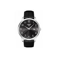 TISSOT Junya Kolekcija Kvarcinis Mechanizmas Vyriškas Laikrodis 42mm Juodas Ciferblatas Nerūdijančio Plieno Korpusas Odinė Apyrankė T063.610.16.052.00 Black Dial