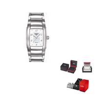 TISSOT T LADY Tianjie Kolekcijos Kvarcinis Mechanizmas Moteriškas Laikrodis 25,4 mm Baltas Ciferblatas Nerūdijančio Plieno Dėklas T073.310.11.116.00 Regular Watch Box