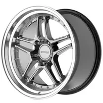 R18X9.5J 5X120 ET15 CB 72.6 Hyper Black / Polished Dish