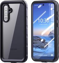 Atsparus vandeniui dėklas, skirtas Samsung A36 A37 A16 A26 A17 A57 A15 A25 A35 A54, lauko sportui, IP68 atsparus vandeniui, sniegui, smūgiams Pc + tpu&Galaxy A36 5G juoda