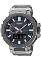 Casio Pro Trek MANASLU Saulės laikrodis Sidabrinis Vyriškas Laikrodis, Radijo bangomis valdomas PRX-8001YT-7JF,