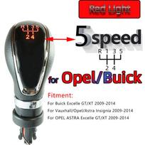 LED galinis apšvietimas Automobilio pavarų perjungimo rankenėlė Rankinė perjungimo svirties pavarų rankenėlė, skirta Opel / Buick Excelle GT/XT 2009-2014 LED pavarų perjungimo rankenėlė