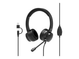 PORT CONNECT | USB Comfortable Stereo Office Microphone Ausinės | Built-in microphone | Wired | Black