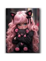 AB Fairy dust Bear Girl Diamond Painting New 2024 Diy Full Square Round Diamond Mosaic Cartoon Gothic Fantasy Art Decoration AB FD Round 20X25cm