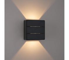Brilagi - LED lauko sieninis šviestuvas DOUBLERAY LINE LED/6W/230V juodas IP54