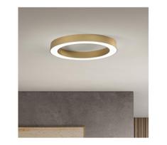 Ondaluce - dimeriuojamas LED lubinis šviestuvas GLOBUS LED/40W/230V, skersmuo 60 cm, auksinis