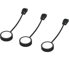 Osram - KOMPLEKTAS 3x LED po spintelės šviestuvai UNDERCABINET LED/3W/230V 3000K juoda