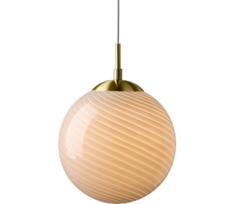 Halo Design 748464 - Pakabinamas šviestuvas ant laido CANDY 1x E27 / 25 W / 230 V, Ø 25 cm, pilka/žalvarinė