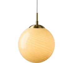 Halo Design 748365 - Pakabinamas šviestuvas ant laido CANDY 1xE27/25W/230V skersmuo 20 cm smėlio/žalvarinis
