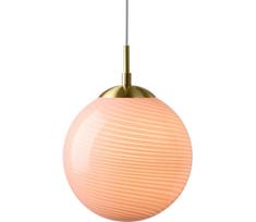 Halo Design 748594 - Pakabinamas šviestuvas ant laido CANDY 1xE27/25W/230V skersmuo 30 cm rožinė/žalvarinė