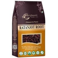 BrijBooti Ratanjot Root 100 Gr - Raw Alkanet Root - Alkanna Tinctoria For Cooking, Hair Fall, Hair Growth, Skin Burns 100GM