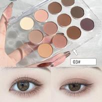 12 spalvų Nude Matte akių šešėlių paletė Blizgantys ilgai išliekantys vandeniui atsparūs akių šešėliai Blizgantys akių pigmentiniai makiažai Kosmetika
