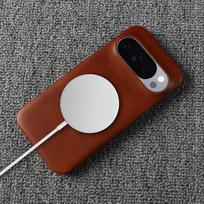 Magsafe natūralios odos magnetinis dėklas Google Pixel 10 9 Pro XL 8 6A 7 Pro Vintag Oil Wax verslo telefono dėklas galinis Coque Genuine Leather&Google Pixel 6a