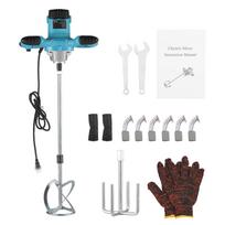 2100W High power Industrial Electric Mixer Mixing Drill 6 Speed Control Paint Cement Coating Mixer Set Contains Host +2