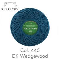 Rhapsody Premium Cotton Crochet Thread Size 40 for Tatting Needlepoint Knitting Bobbin Lace Quilting Sewing Mercerized Size 40