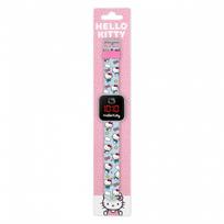 HELLO KITTY LED laikrodis su silikoniniu dirželiu