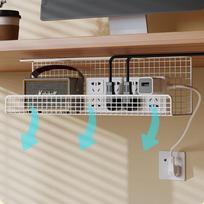 1 Pc Under-desk Cable Management Tray No-drill Power Cable Rack Box Wire Socket Storage Wiring Organizer balta