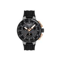 TISSOT Race Collection Kvarcinis Mechanizmas Vyriški Laikrodžiai Laikrodis 44.5mm Juodas Ciferblatas Nerūdijančio Plieno Dėklas Silikoninis Dirželis T111.417.37.441.07 Regular Watch Box