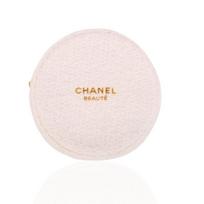 CHANEL grožio balta apvali veltinio kosmetinė makiažo priemonėms