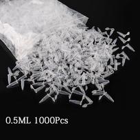 1000 vnt. 0,5 ml Skaidrūs Mini Plastikiniai Mėgintuvėliai Centrifugos Mėgintuvėlis Mėgintuvėlio Indelis Mokslo Laboratorijos Testų Priedai 0.5ml 1000pcs 1bag