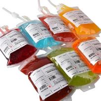 5 vnt. daugkartinio naudojimo IV kraujo maišeliai Helovino vakarėliui, vaiduoklių namų gėrimų talpyklos dekoracija Random Color 5 Pcs
