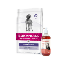 EUKANUBA Dermatosis FP 5kg + LAB V Lašišų aliejus šunims ir katėms 500ml